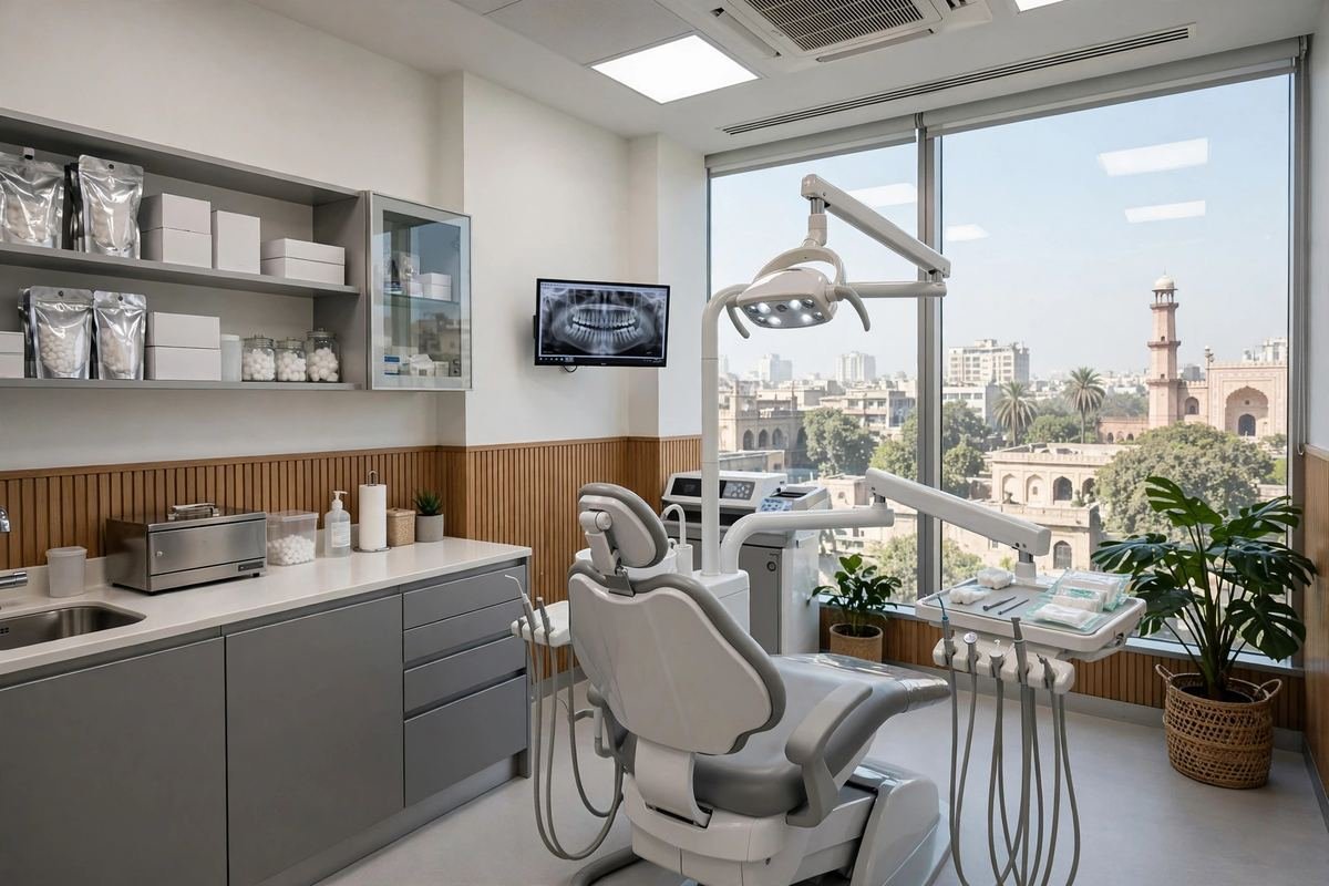 A modern clinic interior in Lahore