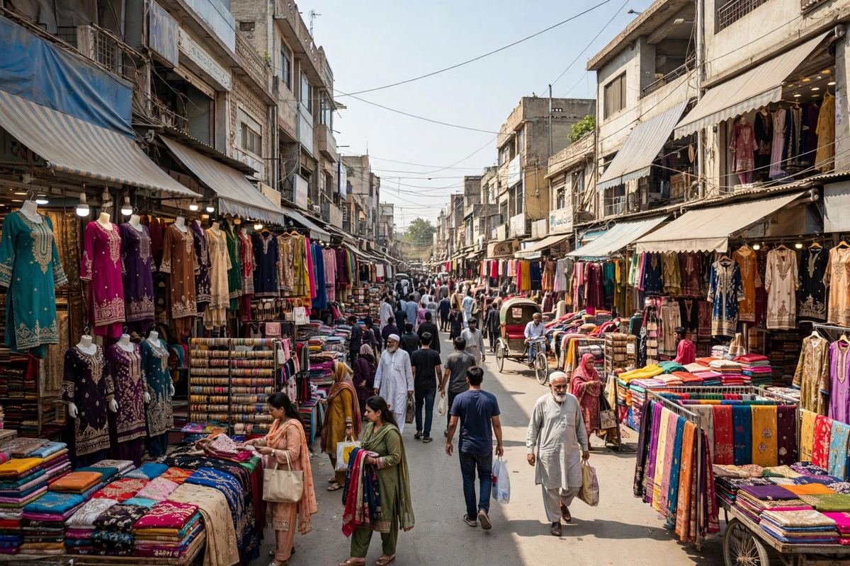 Ichhra Bazaar — Lahore's famous budget fashion market where boutiques win with online stores